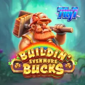 Interface do jogo Buildin’ Even More Bucks com seus personagens e sistema de molduras